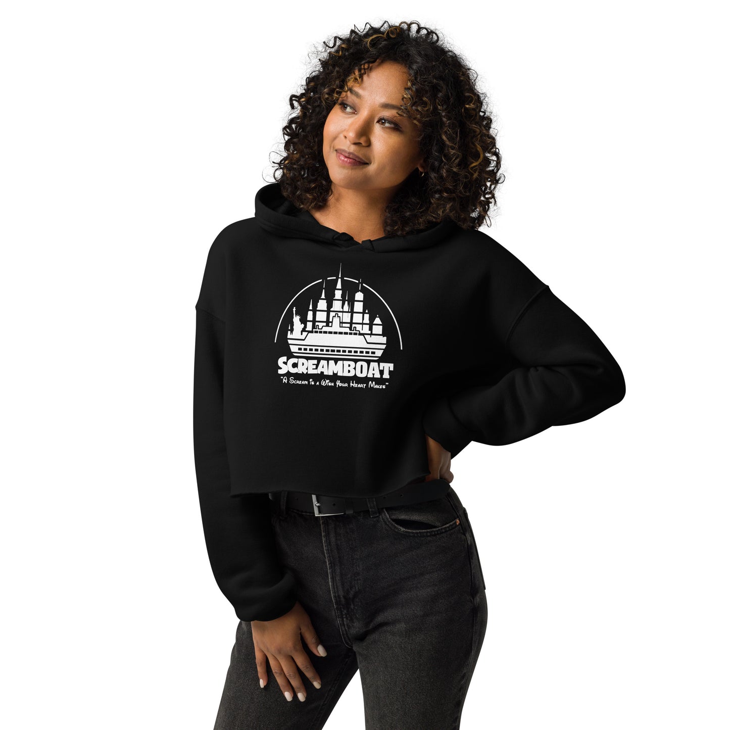 Screamboat Crop Hoodie